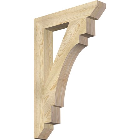 Ekena Millwork Merced Slat Rough Sawn Bracket, Douglas Fir, 4"W x 24"D x 36"H BKT04X24X36MRC06RDF
